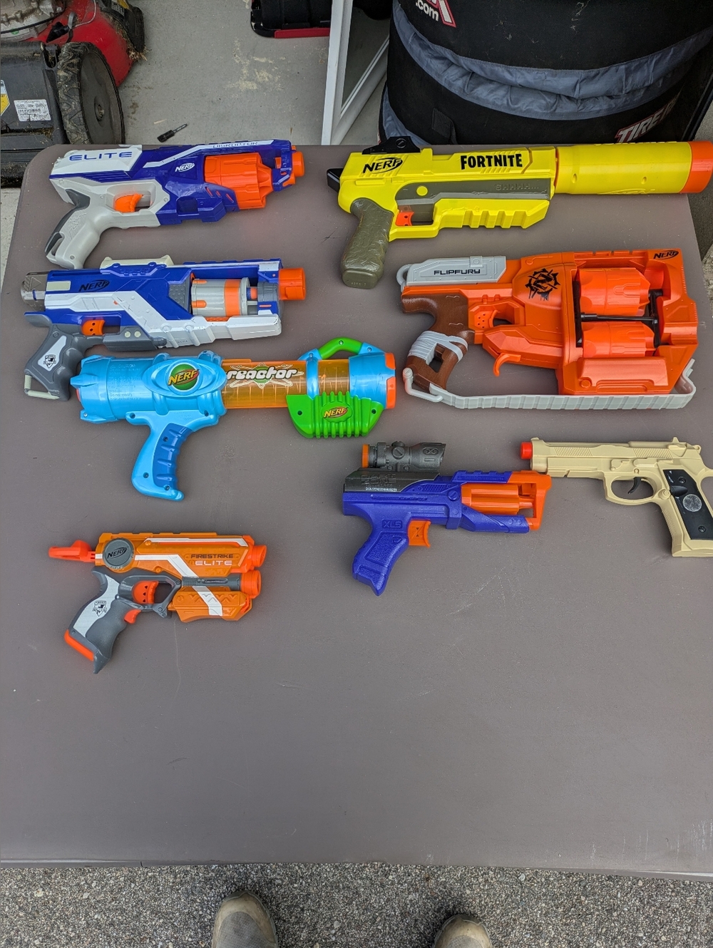 Nerf gun lot fortnite flipfury elite dart foam